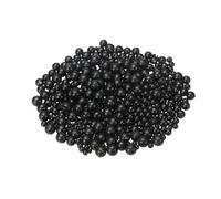 YELARXI Fishing Beads Hard Plastic Fishing Bait Eggs Lure Rigs Accessories, 4/5/6/8/10mm Fit for Saltwater Freshwater - Round (500 Pack, Black)