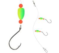YELARXI Fishing Floats, 39 Inch Popping Floats Slip Bobbers Popping Corks Float Weighted Bobbers Fishing Tackle for Saltwater Freshwater Fishing Tackle (4 Pack, Green Yellow)