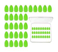 YELARXI Fishing Foam Floats, Snell Fishing Rig Floats Strike Indicators with Clear Tackle Box, 0.7" D x 1.4" H Fit for Perch Carp Bass Fishing Corks Saltwater Freshwater (30 Pack, Green)