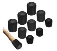 YELARXI Fishing Rod Butt Cushion, Cap End Pole Seat Cushions Protector 9 Pack & 3 Size & Silicone & Black - Fitting for (Outdoor/Fishing/Hiking/Camp/Chair Legs)