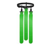 YELARXI Flag Football Set, Adjustable Flag Football Belt with 1 Belt and 3 Flags Easy Tear Away for Men Women Players Training Competition (Green)