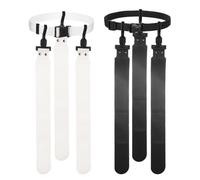 YELARXI Flag Football Set, Adjustable Flag Football Belt with 1 Belt and 3 Flags Easy Tear Away for Men Women Players Training Competition (Black/White)