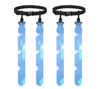 YELARXI Flag Football with 1 Belt and 2 Flags 2Pcs & Camouflage Blue