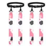 YELARXI Flag Football with 1 Belt and 2 Flags 2Pcs & Camouflage Pink
