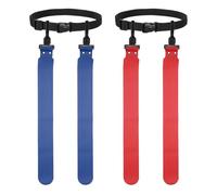 YELARXI Flag Football with 1 Belt and 2 Flags 2Pcs & Red/Navy Blue