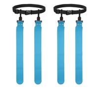 YELARXI Flag Football with 1 Belt and 2 Flags 2Pcs & Sky Blue