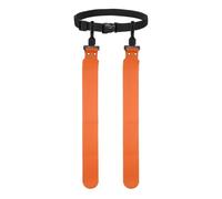 YELARXI Flag Football with 1 Belt and 2 Flags Orange Red