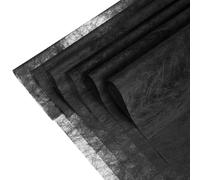YELARXI Flower Wrapping Paper, Cotton Wrapping Flower Paper, Non-Woven Waterproof Floral Bouquet Wraps - Fitting for (Florist Supplies/Gift) 11.8 x 11.8 Inch & 114 Pack & Black