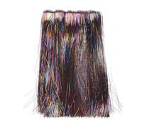 YELARXI Fly Tying Materials, Crystal Flash Line Fly Tying Material Holographic Flash Sparkle Dry Streamer Tube String 10 Pcs & 12" & Rainbow for (Fishing Jig/Streamer Lure Making)