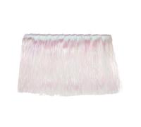YELARXI Fly Tying Materials, Crystal Flash Line Fly Tying Material Holographic Flash Sparkle Dry Streamer Tube String 10 Pcs & 12" & Beige for (Fishing Jig/Streamer Lure Making)