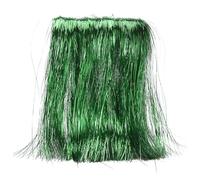 YELARXI Fly Tying Materials, Crystal Flash Line Fly Tying Material Holographic Flash Sparkle Dry Streamer Tube String 10 Pcs & 12" & Dark Green for (Fishing Jig/Streamer Lure Making)