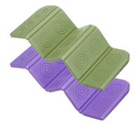 YELARXI Folding Foam Mat, 14 x 10" Mini Portable Lightweight Mini Waterproof Folding Mat Fit for Backpacking Hiking Camping Kneeling Outdoor Activities Recreation - (2Pack, Purple, Green)
