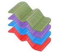 YELARXI Folding Foam Mat, 14 x 10" Mini Portable Lightweight Mini Waterproof Folding Mat Fit for Backpacking Hiking Camping Kneeling - (4Pack, Blue, Red, Green, Purple)