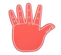 YELARXI Giant Foam Hand, High Five Foam Finger Pompom 16.9 x 15.6 & 2 Pcs & EVA & Red- Fitting for (Cheerleading /Sports/Events/Games/Business/Party/Celebration)