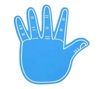 YELARXI Giant Foam Hand, High Five Foam Finger Pompom 16.9 x 15.6 & 3 Pcs & EVA & Blue- Fitting for (Cheerleading /Sports/Events/Games/Business/Party/Celebration)