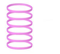 YELARXI Glow in the Dark Silicone Bracelets, Neon Rubber Wristbands Blank Rubber Bracelets with Sports Stickers 6 Pcs & Purple -Fitting For(Basketball/Men/Women/Party/Sports Training)