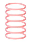 YELARXI Glow in the Dark Silicone Bracelets, Neon Rubber Wristbands Blank Rubber Bracelets with Sports Stickers 6 Pcs & Red -Fitting For(Basketball/Men/Women/Party/Sports Training)