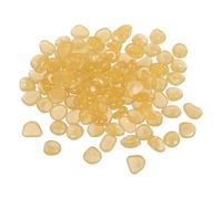 YELARXI Glow in the Dark Stones Luminous Pebbles 60Pcs Orange Yellow | Glowing Rocks Stones Decorative Light Up Pebbles Fitting for Fish Tank/Outdoor Garden Decor/Yard/Walkway