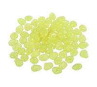 YELARXI Glow in the Dark Stones Luminous Pebbles 60Pcs Yellow | Glowing Rocks Stones Decorative Light Up Pebbles Fitting for Fish Tank/Outdoor Garden Decor/Yard/Walkway