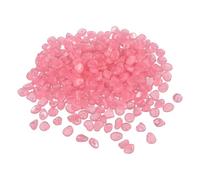 YELARXI Glow in the Dark Stones, Luminous Pebbles Stones Glowing Rocks Decorative Light Up Pebbles 1000 Pcs & Pink -Fitting for (Fish Tank/Outdoor Garden Decor/Yard/Walkway)
