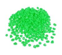 YELARXI Glow in the Dark Stones, Luminous Pebbles Stones Glowing Rocks Decorative Light Up Pebbles 1000 Pcs & Bright Green -Fitting for (Fish Tank/Outdoor Garden Decor/Yard/Walkway)
