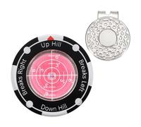 YELARXI Golf Green Reader, Golf Ball Marker with High Precision Green Reading Aid Bubble and Magnetic Cap Clip - Fitting for (Training/Accessories/Gift/Men & Women), Pink