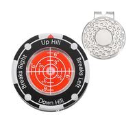 YELARXI Golf Green Reader, Golf Ball Marker with High Precision Green Reading Aid Bubble and Magnetic Cap Clip - Fitting for (Training/Accessories/Gift/Men & Women), Red