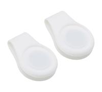 YELARXI Golf Hat Clip, 2 Pack Silicone Cap Clamp with Magnetic Removable Ball Marker Holder Golf Accessories for (Women & Men), White