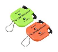 YELARXI Golf Score Indicator, 2 Player Stroke Counter Clicker Portable Handy Count Shot Keeper with Key Chain 2 Pcs & Orange/Green -Fitting for (Golfer/Training/Practice/Competition/Games)