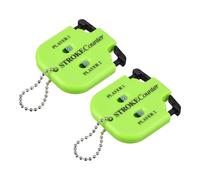 YELARXI Golf Score Indicator, 2 Player Stroke Counter Clicker Portable Handy Count Shot Keeper with Key Chain 2 Pcs & Green -Fitting for (Golfer/Training/Practice/Competition/Games)