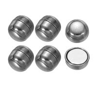 YELARXI Hijab Magnetic Pins, Strong Hijab Pins No-Snag Magnetic Buttons Headscarf Clips - Fitting for (Clothing - Dress - Scarf - Veil - Women) 4 Pack & 1/2 in & Glossy Black