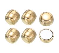 YELARXI Hijab Magnetic Pins, Strong Hijab Pins No-Snag Magnetic Buttons Headscarf Clips - Fitting for (Clothing - Dress - Scarf - Veil - Women) 4 Pack & 1/2 in & Metallic Gold