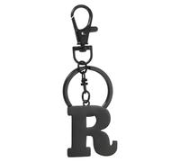 YELARXI Initial Letter Keychain, Alphabet Keychain Cute - Fitting for (Handbag - Backpack), Black, 3.15 Inch