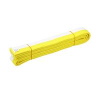 YELARXI Karate Belt, Martial Arts Ranking Belts Solid Cotton Double-Layered Core Long Soft Uniform Training Equipment Fitting for(Taekwondo/Karate/Judo/BJJ/Competition) 8.5ft&White/Yellow
