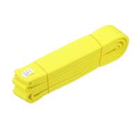 YELARXI Karate Belt, Martial Arts Ranking Belts Solid Cotton Double-Layered Core Long Soft Uniform Training Equipment Fitting for (Taekwondo/Karate/Judo/BJJ/Competition) 5.9 ft & Yellow