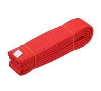 YELARXI Karate Belt, Martial Arts Ranking Belts Solid Cotton Double-Layered Core Long Soft Uniform Training Equipment Fitting for (Taekwondo/Karate/Judo/BJJ/Competition) 5.2 ft & Red