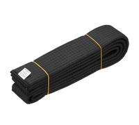 YELARXI Karate Belt, Martial Arts Ranking Belts Solid Cotton Double-Layered Core Long Soft Uniform Training Equipment Fitting for (Taekwondo/Karate/Judo/BJJ/Competition) 5.2 ft & Black