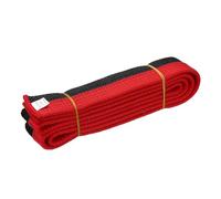 YELARXI Karate Belt, Martial Arts Ranking Belts Solid Cotton Double-Layered Core Long Soft Uniform Training Equipment Fitting for(Taekwondo/Karate/Judo/BJJ/Competition) 5.9ft & Red/Black