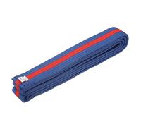 YELARXI Karate Belt, Martial Arts Ranking Belts Solid Cotton Double-Layered Core Long Soft Uniform Training Equipment Fitting for (Taekwondo/Karate/Judo/BJJ/Competition) 7.9 ft & Blue/Red