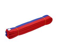 YELARXI Karate Belt, Martial Arts Ranking Belts Solid Cotton Double-Layered Core Long Soft Uniform Training Equipment Fitting for(Taekwondo/Karate/Judo/BJJ/Competition) 8.5ft & Blue/Red