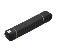 YELARXI Karate Belt, Martial Arts Ranking Belts Solid Cotton Double-Layered Core Long Soft Uniform Training Equipment Fitting for (Taekwondo/Karate/Judo/BJJ/Competition) 7.9 ft & Black