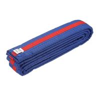 YELARXI Karate Belt, Martial Arts Ranking Belts Solid Cotton Double-Layered Core Long Soft Uniform Training Equipment Fitting for (Taekwondo/Karate/Judo/BJJ/Competition) 5.2 ft & Blue/Red