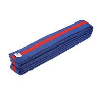 YELARXI Karate Belt, Martial Arts Ranking Belts Solid Cotton Double-Layered Core Long Soft Uniform Training Equipment Fitting for (Taekwondo/Karate/Judo/BJJ/Competition) 7.2 ft & Blue/Red