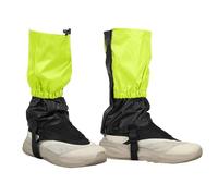 YELARXI Leg Gaiters, Snow Gaiters for Hiking Waterproof Adjustable Lightweight Snow Boot Guards with Foot Strap -Fitting for (Snowshoeing/Hiking/Hunting/Climbing), 12" & Fluorescent Green