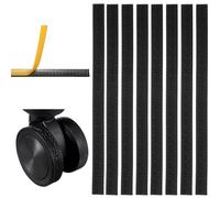 YELARXI Luggage Wheel Protection Cover, Silent Adhesive Silicone Suitcase Protective Covers, 8Pcs & Black P -Fitting for Essential Travel Spinner Wheel Suitcases Office Chair Casters