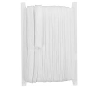 YELARXI Maxi Piping Bias Tape, 20 Yards Piping Trim with Cord Satin Binding Lip Cord Trim Fit for Sewing Garment Webbing Trimming Crafts Decorating - (White)