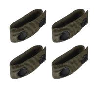 YELARXI Nylon Belt Keepers for Duty Belt, Keepers Accessories with Double Snaps for 1 Wide, 4 Pcs Green-Fitting for Police, Utility Waistband Gear Accessories