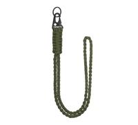 YELARXI Paracord Lanyard, 550 Keychain Lanyard Heavy Duty Necklace Keychains Braided Wrist Strap for Men Women Outdoor Activity Survival Keys Whistle Rope ID Badges (Army Green)
