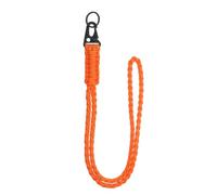 YELARXI Paracord Lanyard, 550 Keychain Lanyard Heavy Duty Necklace Keychains Braided Wrist Strap for Men Women Outdoor Activity Survival Keys Whistle Rope ID Badges (Orange)