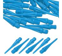 YELARXI Plastic Dart Tips, 2BA Thread Soft Tip Dart Points Replacement Dart Accessories- Fitting for (Electronic Dartboard/Practice/Home Entertainment/Competition) 50 Pack & Blue